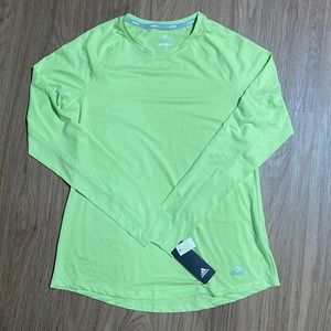 NWT Adidas Originals Golf Knit Baselayer Top- Woman’s L - Pulse Lime